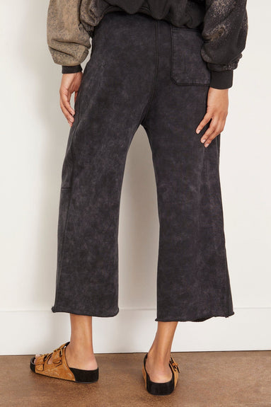 R13 Pants Cropped Pleated Sweatpant in Acid Black R13 Cropped Pleated Sweatpant in Acid Black