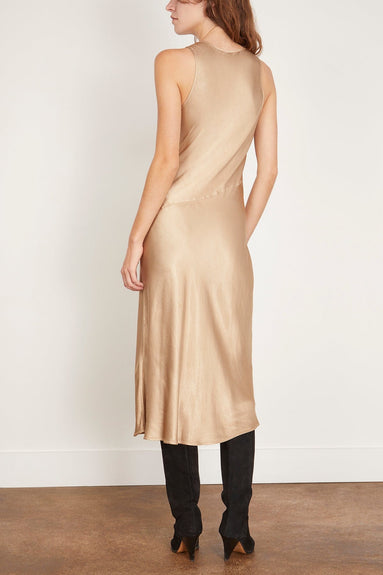 Raquel Allegra Slip Dresses Valentina Midi Dress in Sand Raquel Allegra Valentina Midi Dress in Sand