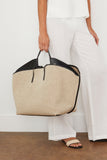 Ree Projects Tote Bags Ann Large Tote in Raffia/Black Ree Projects Ann Large Tote in Raffia/Black