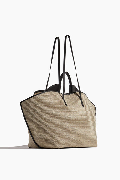 Ree Projects Tote Bags Ann Large Tote in Raffia/Black Ree Projects Ann Large Tote in Raffia/Black