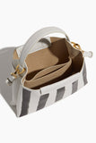 Ree Projects Top Handle Bags Elieze Mini Bag in White/Black HP Stripes Ree Projects Elieze Mini Bag in White/Black HP Stripes