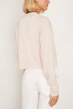 Sablyn Sweaters Adele Cropped V-Neck Cardigan in Mallow Sablyn Adele Cropped V-Neck Cardigan in Mallow