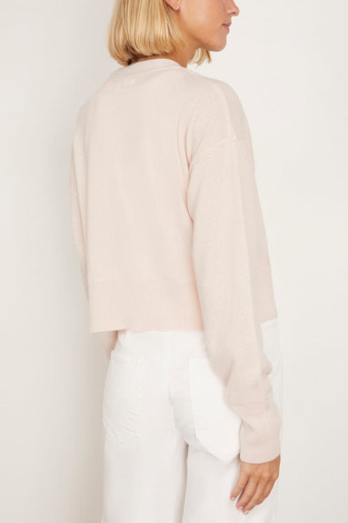 Sablyn Sweaters Adele Cropped V-Neck Cardigan in Mallow Sablyn Adele Cropped V-Neck Cardigan in Mallow