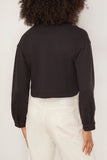 Sablyn Jackets Ciro B Cropped Sweatshirt Jacket in Black Sablyn Ciro B Cropped Sweatshirt Jacket in Black