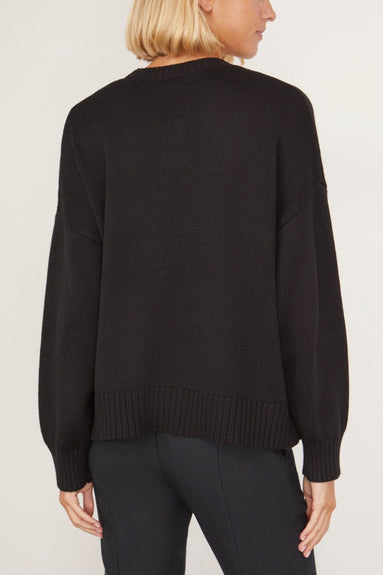 Sablyn Sweaters Ollie Boxy V-Neck Cardigan in Black Sablyn Ollie Boxy V-Neck Cardigan in Black