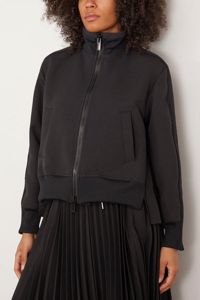 Sacai Jackets Technical Jersey Blouson in Black Sacai Technical Jersey Blouson in Black