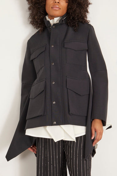 Dorothee Schumacher Jackets Grosgrain Bonding Jacket in Black/Off White Grosgrain Bonding Jacket in Black/Off White