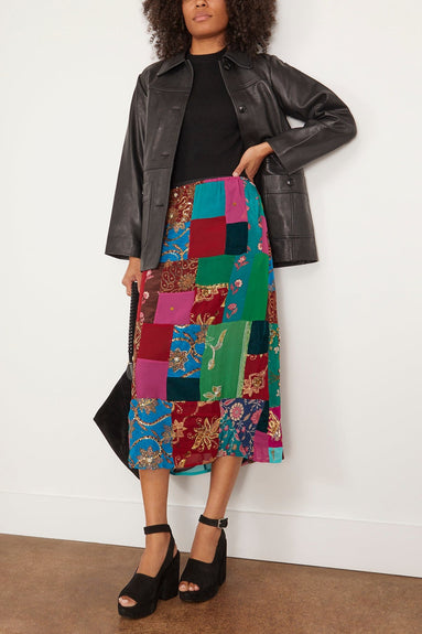 Sea Skirts Phoebe Patchwork Skirt in Multi SEA Phoebe Patchwork Skirt in Multi