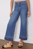 Simkhai Jeans Jude Mid Rise Crop Wide Leg Jean in Coronado Simkhai Jude Mid Rise Crop Wide Leg Jean in Coronado