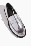 Simkhai Loafers Harper Metallic Lug Sole Loafer in Silver Simkhai Harper Metallic Lug Sole Loafer in Silver