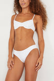 Solid & Striped Swimwear The Daphne Bikini Top in Optic White Solid & Striped The Daphne Bikini Top in Optic White