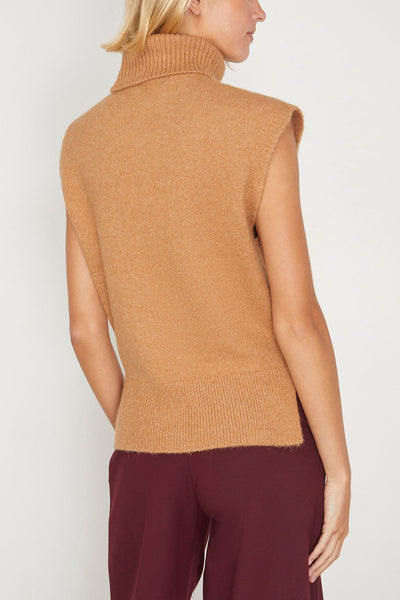 Tanya Taylor Tops Aaron Knit Top in Camel Tanya Taylor Aaron Knit Top in Camel