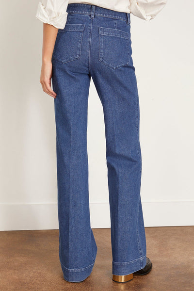 Tanya Taylor Pants Nicole Pant in Classic Indigo Blue Tanya Taylor Nicole Pant in Classic Indigo Blue