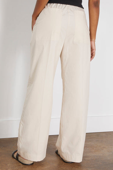 Toteme Pants Cotton Drawstring Trousers in Stone Toteme Cotton Drawstring Trousers in Stone