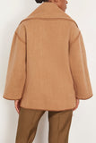 Toteme Jackets Embroidered Scarf Jacket in Camel