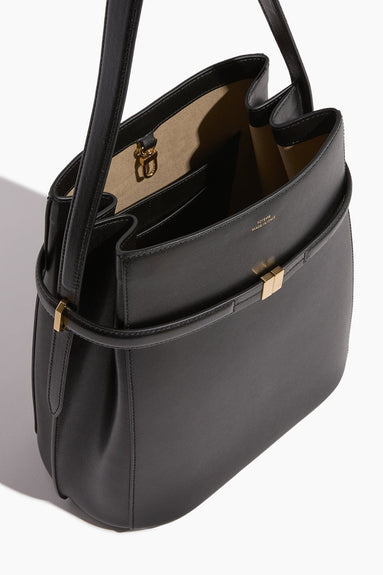 Toteme Bucket Bags Belted Leather Bucket Bag in Black Toteme Belted Leather Bucket Bag in Black