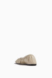 Toteme Ballet Flats The Gathered Flat in Bleached Sand Toteme The Gathered Flat in Bleached Sand