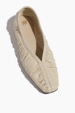 Toteme Ballet Flats The Gathered Flat in Bleached Sand Toteme The Gathered Flat in Bleached Sand