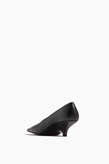 Toteme Pumps The Leather Wedge-Heel Pump in Black Toteme The Leather Wedge-Heel Pump in Black