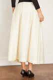 Toteme Skirts Wool Silk Twinflower Skirt in Macadamia Toteme Wool Silk Twinflower Skirt in Macadamia