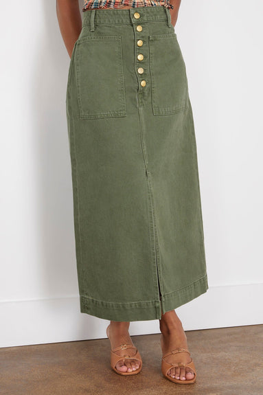 Ulla Johnson Skirts The Bea Skirt in Juniper Wash Ulla Johnson The Bea Skirt in Juniper Wash