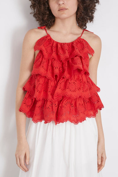 Ulla Johnson Tops Amelie Top in Poppy Ulla Johnson Amelie Top in Poppy