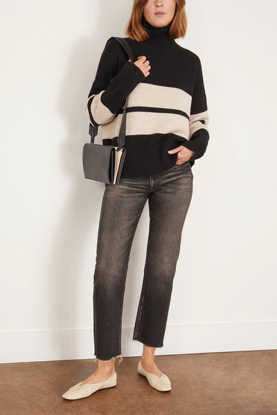 Vanessa Bruno Sweaters Malo Sweater in Noir/Ecru Vanessa Bruno Malo Sweater in Noir/Ecru