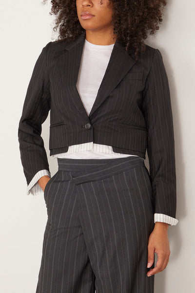 WE-AR4 Jackets The Cocktail Blazer in Black Stripe WE-AR4 The Cocktail Blazer in Black Stripe