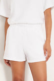 Xirena Shorts Shayne Sweatshort in White Xirena Shayne Sweatshort in White