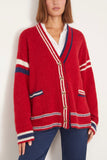 Xirena Sweaters Carey Sweater in Red Blue Carey Sweater in Red Blue