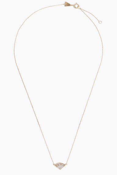 Adina Reyter Necklaces Deco Baguette Fan Necklace in Yellow Gold Adina Reyter Deco Baguette Fan Necklace in Yellow Gold