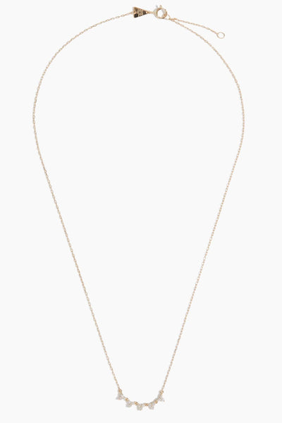 Adina Reyter Necklaces Diamond Cluster Chain Necklace in 14K Yellow Gold