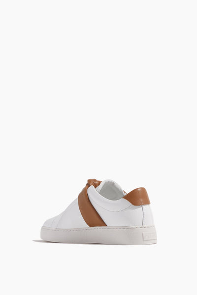 Alexandre Birman Sneakers Asymmetric Clarita Sneaker in White/Cognac Alexandre Birman Asymmetric Clarita Sneaker in White/Cognac