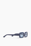 Clean Waves Sunglasses Inez and Vinoodh Rectangle Low Sunglasses in Navy Clean Waves Inez and Vinoodh Rectangle Low Sunglasses in Navy