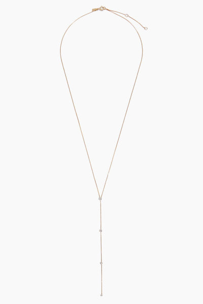 EF Collection Necklaces Diamond Callae Lariat in 14k Yellow Gold