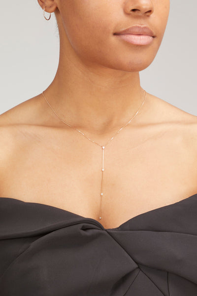 EF Collection Necklaces Diamond Callae Lariat in 14k Yellow Gold EF Collection Diamond Callae Lariat in 14k Yellow Gold