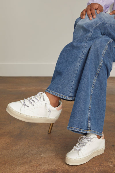 Golden Goose Low Top Sneakers Hi Star Sneaker in White/Turtledove/Ice Golden Goose Hi Star Sneaker in White/Turtledove/Ice