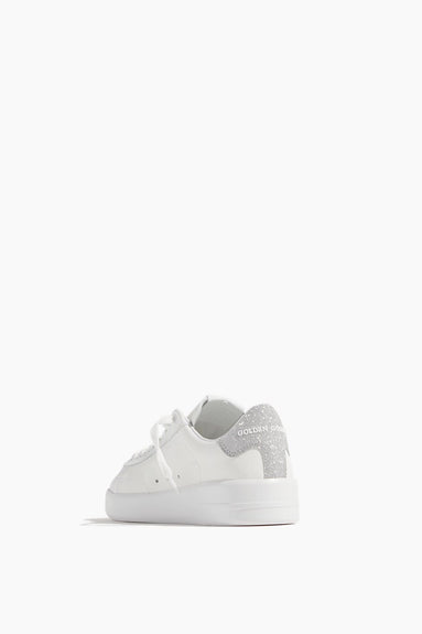 Golden Goose Low Top Sneakers Pure Star Sneaker in White/Silver Golden Goose Pure Star Sneaker in White/Silver