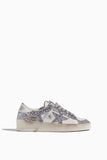 Golden Goose Low Top Sneakers Stardan Sneaker in White/Silver Glitter Golden Goose Stardan Sneaker in White/Silver Glitter