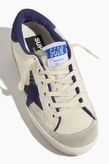 Golden Goose Low Top Sneakers Superstar Sneaker in Cream/Blue/Ice Golden Goose Superstar Sneaker in Cream/Blue/Ice