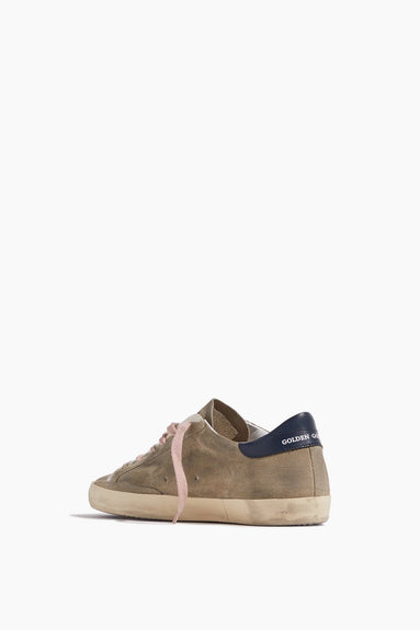 Golden Goose Sneakers Superstar Sneaker in Taupe/Silver/Dark Blue