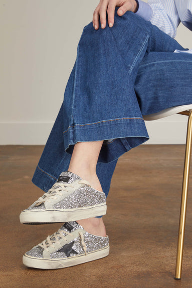 Golden Goose Low Top Sneakers Superstar Sneaker in Silver/Ice/Black Golden Goose Superstar Sneaker in Silver/Ice/Black