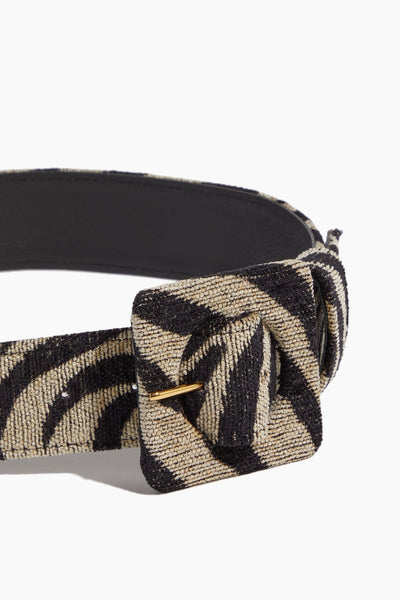 Lizzie Fortunato Belts Agnes Belt in Black and White Tiger Lizzie Fortunato Agnes Belt in Black and White Tiger